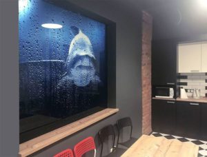 Противопожарная перегородка с фотопечатью / серия FRM5339